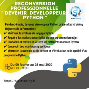 Eazytraining Reconversion Python