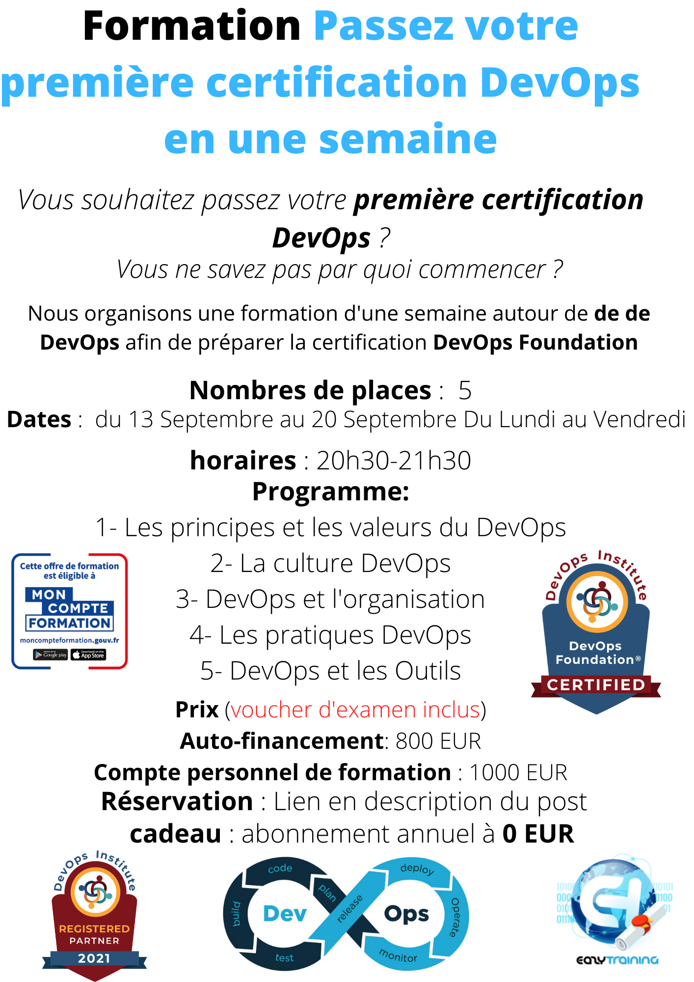 EAZYTraining - Préparation à la certification DevOps Foundation