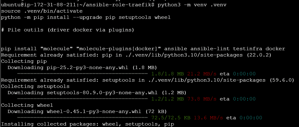 Installation de packer