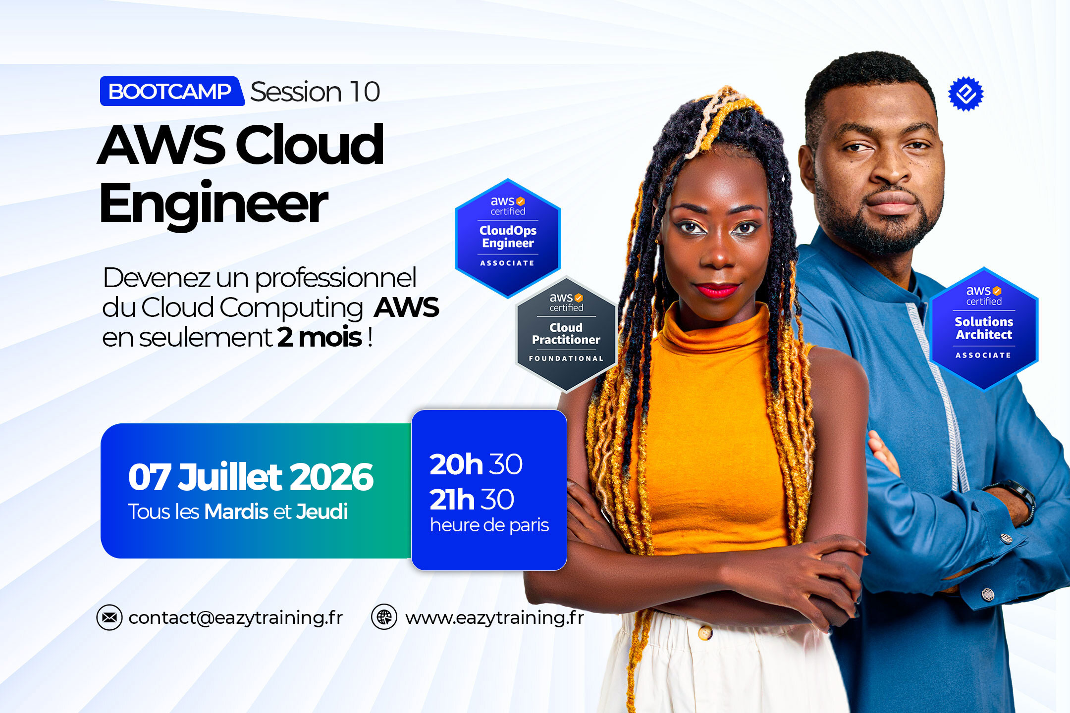 EAZYTraining Bootcamp AWS Cloud Engineer Juillet 2026 full