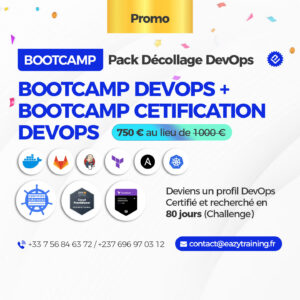 Pack Décollage DevOps : BOOTCAMP DEVOPS + BOOTCAMP CERTIFICATION DEVOPS (Promo 750€)