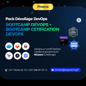 Pack Décollage DevOps : BOOTCAMP DEVOPS + BOOTCAMP CERTIFICATION DEVOPS (Promo 650€)